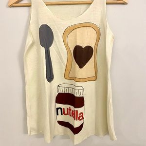 Handmade Nutella shirt NWOT
